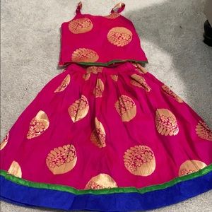 Kids Bollywood skirt and top